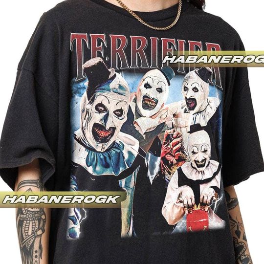 Limited Terrifier Horror Movie Vintage T-Shirt, Terrifier Movie Gift For Women and Man Unisex T-Shirt