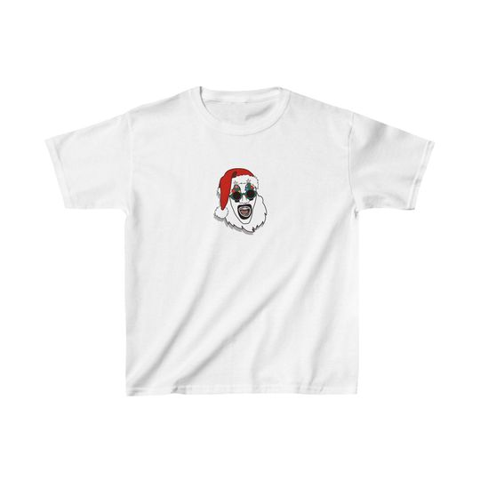 Art the Clown Terrifier 3 Santa Kids Heavy Cotton Tee