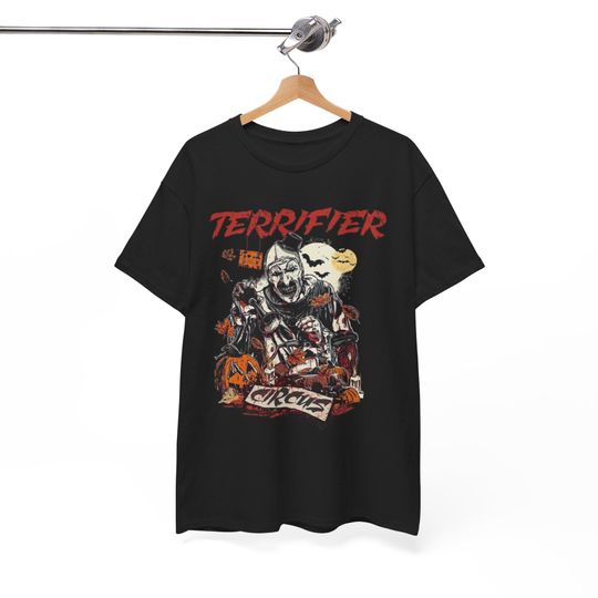 Art the Clown Terrifier Circus Tee Horror Movie Unisex Halloween Gift T-Shirt Fan Graphic Unique Costume Party Killer Slasher Classic Bloody
