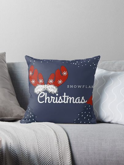 Christmas snowflake Pillow