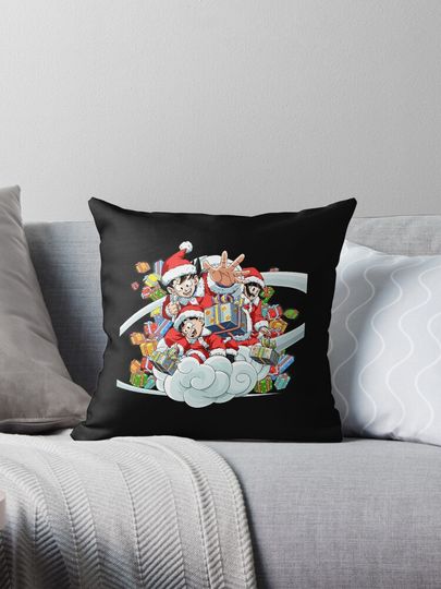 dragon ball merry chrismas   	 Pillow