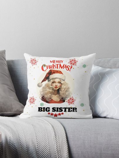 merry christmas big sister Pillow