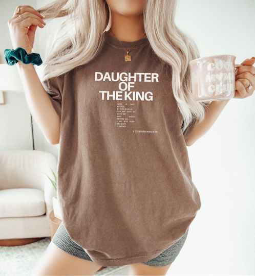 Comfort Colors  Religious Shirt, Child of God Shirt, Daughter of the King Shirt, Love Like Jesus Shirt, christian merch, Bible Verse Shirt