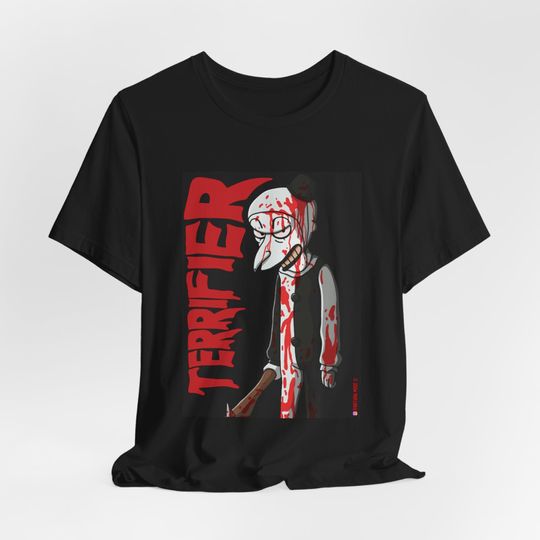 Terrifier Unisex Movie T-Shirt, Horror Fan Graphic Tee, Gift For Her, Gift for Him, Movie Nostalgia Clothing, Holiday Gift, Movie Fan Gift