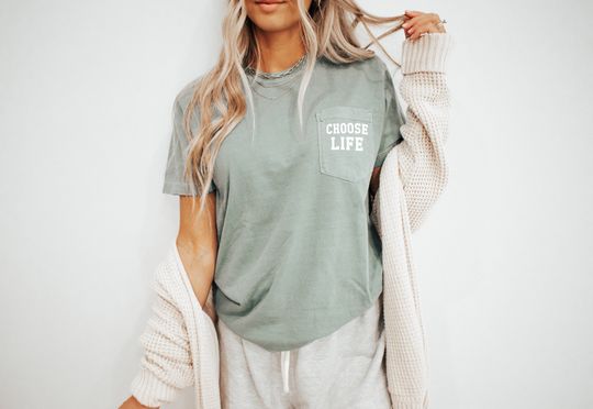 Choose Life Pocket Shirt, Pro-life TShirt ,Choose Life Shirt, Human Rights, Anti Abortion Shirt, Republican Shirt, Christian Conservative