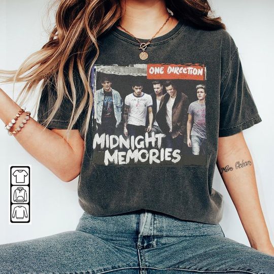 One Direction Music Shirt K1, Midnight Memories Song Sweatshirt, One Direction Concert Vintage Retro Unisex Gift Bootleg Hoodie Mus0306DK