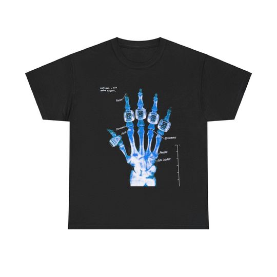 Kobe Bryant Broken Not Beaten X Ray Rings Blue Vintage Bootleg Graphic T Shirt Streetwear