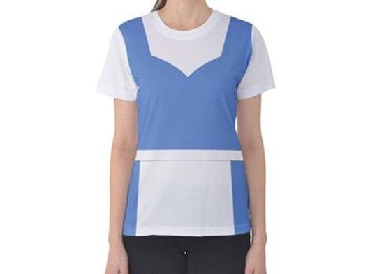 Belle tshirt , Belle Blue Dress Costume for Woman, Belle t-shirt , Adult Belle Costume, Disney Princess, The Beauty and the Beast