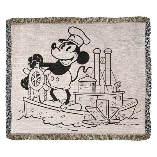 Steamboat Willie Heirloom Woven Blanket