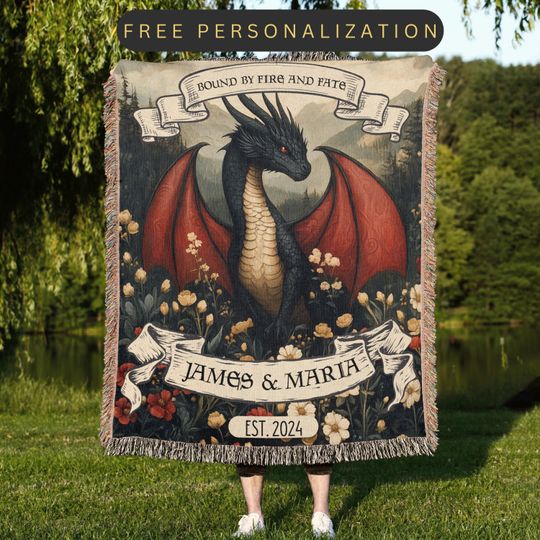 Discover Dragon Woven Blanket