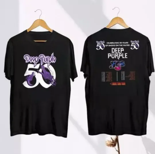 2024 Deep Purple 1 More Time Tour Shirt, Deep Purple Band Fan Shirt 2 Sided