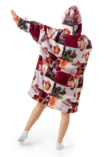 Ha.rry Po.tter House Hoodie Blanket, HP Hoodie Blanket, Warm Cozy Oversized Wearable , HP Wizarding Oversize