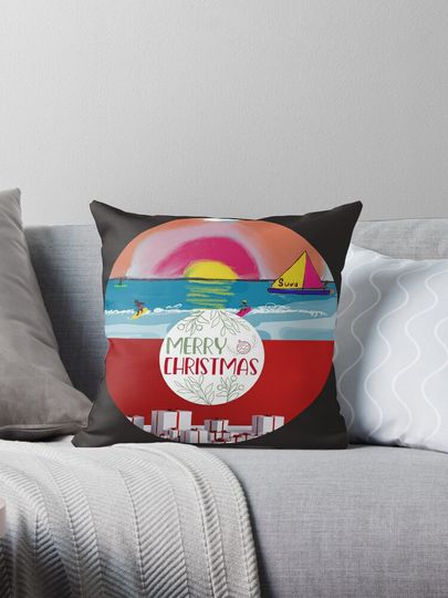 Pickle CHRISTMAS LIGHTS Pillow