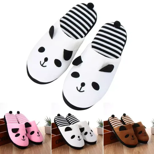 Xmas Gift Stripe Soft Bedroom Indoor Slippers Winter Slippers Home Shoes