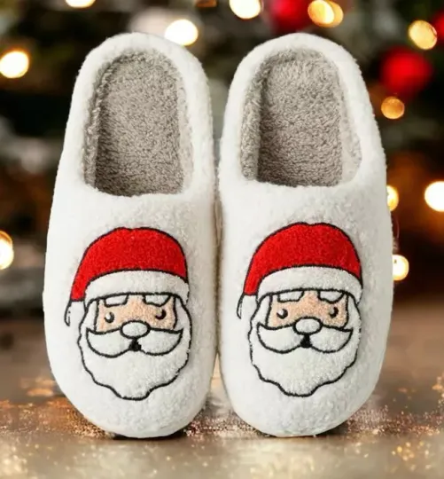 Slippers for women Cute and Comfy 'Santa Claus'' Christmas gifts Indoor