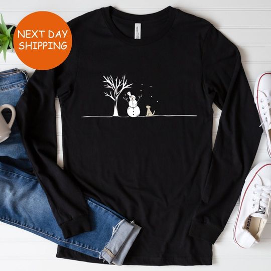 Christmas Snowman Long Sleeve Shirt | Xmas Shirt | Christmas Gift
