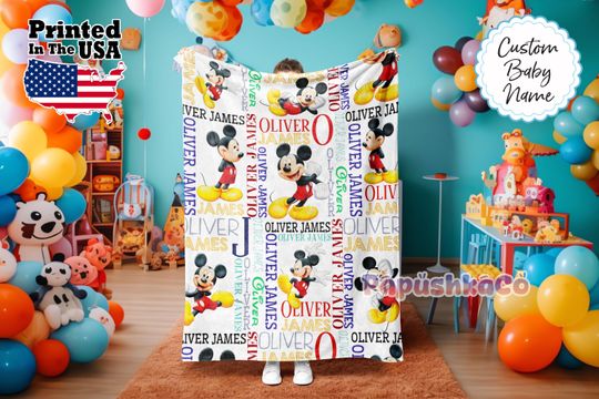 Personalized Cartoon Blanket, Cartoon Blanket, Custom Blanket, Adults blanket, Birthday Gifts, Custom Name Blanket, Monogram blanket