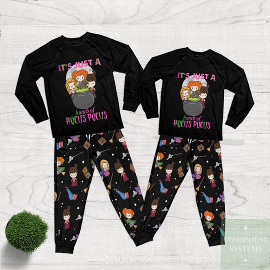 It's Just A Bunch Of Hocus Pocus Holiday Pajamas, Halloween Pajamas, Perfect Gifts And Loved Ones, Bad Girls Have More Fun Christmas Pajamas