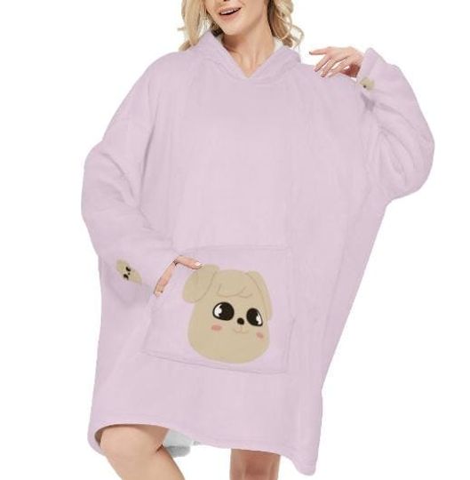 Stray Kids SKZOO  Blanket Hoodie For Adult and Kids | New year Gift | Christmas Gift | Birthday Gift