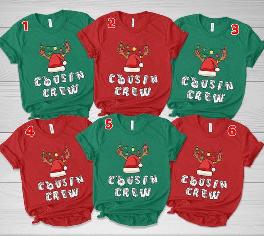 Cousin Crew Shirts Christmas, Cousin Shirts, Matching Family Christmas Shirt, Toddler Unisex Womens Christmas Outfit, Christmas Crew