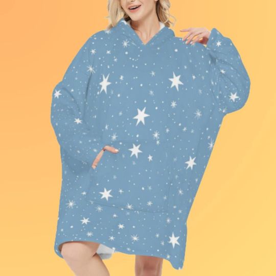 Starry Night Blanket Hoodie For Adult and Kids | New year Gift | Christmas Gift | Birthday Gift