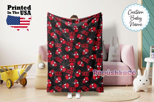 Personalized Super Hero Blanket, Super Hero Blanket, Custom Blanket, Adults blanket, Birthday Gifts, Custom Name Blanket, Monogram blanket