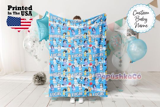 Personalized Cartoon Blanket, Cartoon Blanket, Custom Blanket, Adults blanket, Birthday Gifts, Custom Name Blanket, Monogram blanket