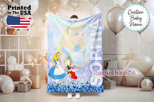 Personalized Cartoon Blanket, Cartoon Blanket, Custom Blanket, Adults blanket, Birthday Gifts, Custom Name Blanket, Monogram blanket