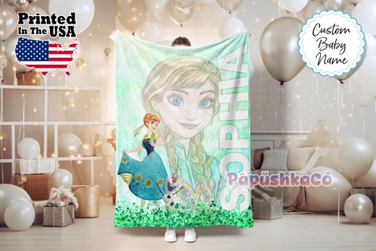 Personalized Princess Blanket, Princess Blanket, Custom Blanket, Adults blanket, Birthday Gifts, Custom Name Blanket, Monogram blanket