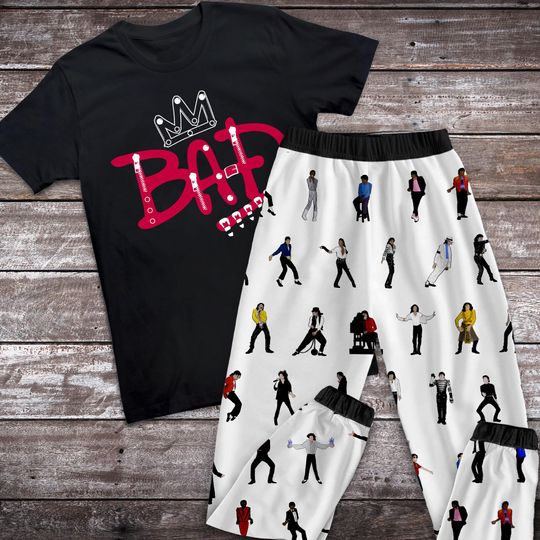 Michael Jackson Pajamas Set, Michael Jackson Family Pajamas, Michael Jackson Christmas Pajamas Set.
