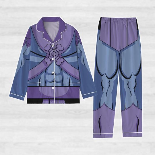 Skeletor He Man Cosplay Pajamas Set, Masters Of The Universe Cosplay Costume, Skeletor Women Pajamas, Horror Fan Gift
