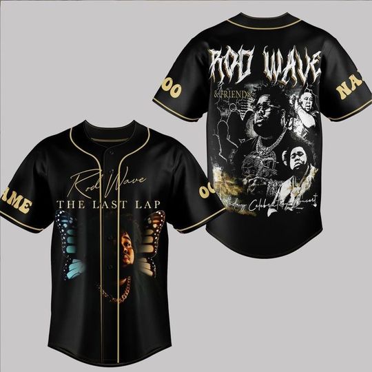 Rod Wave Baseball Jersey, Personalized Rod Wave Last Lap Shirt, Rod Wave Last Lap Jersey, Rod Wave Concert Shirt
