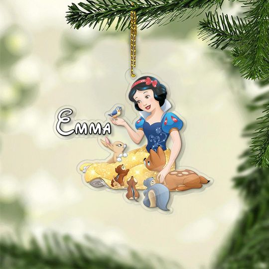 Snow White Christmas Ornament, Personalized Disney Princess Ornament, Princess Christmas Ornament, Disney Ornament, Disney Ornament