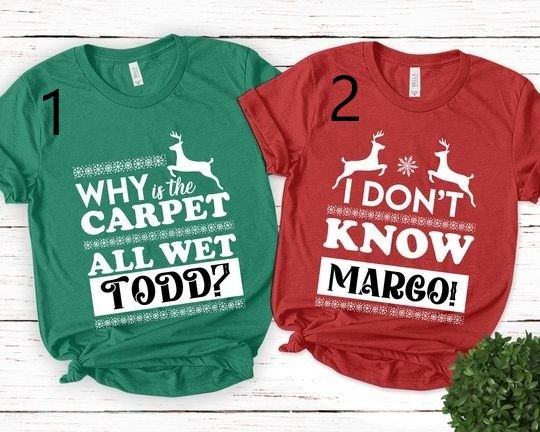 Christmas Vacation Todd And Margo Shirt | Couple Christmas Tee | Christmas Tee | Ugly Christmas Shirt | Funny Christmas Couples Shirt
