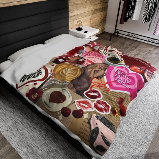 Retro Sabrina Carpenter Fleece Blanket | Short & Sweet Tour | Sabrina Tour Shirt | Concert Tour | Sabrina Merch | Sabrina Fan Gift