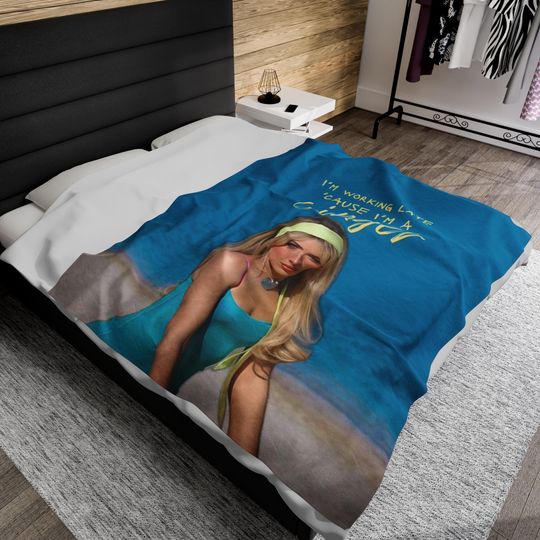 Retro Sabrina Carpenter Fleece Blanket | Short & Sweet Tour | Sabrina Tour Shirt | Concert Tour | Sabrina Merch | Sabrina Fan Gift