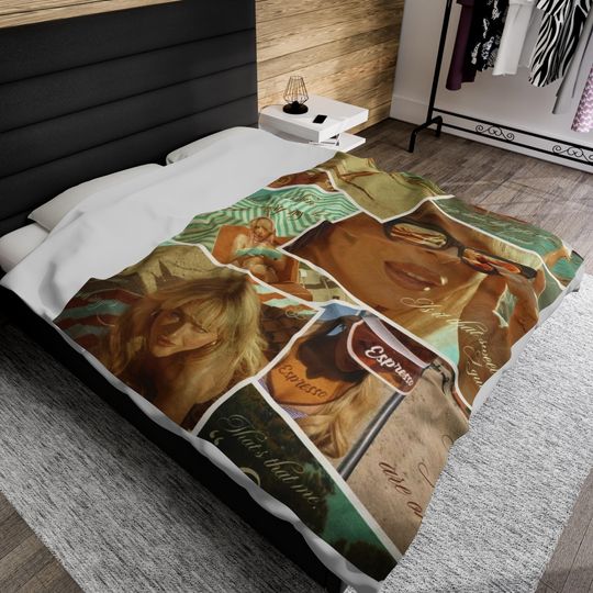 Retro Sabrina Carpenter Fleece Blanket | Short & Sweet Tour | Sabrina Tour Shirt | Concert Tour | Sabrina Merch | Sabrina Fan Gift