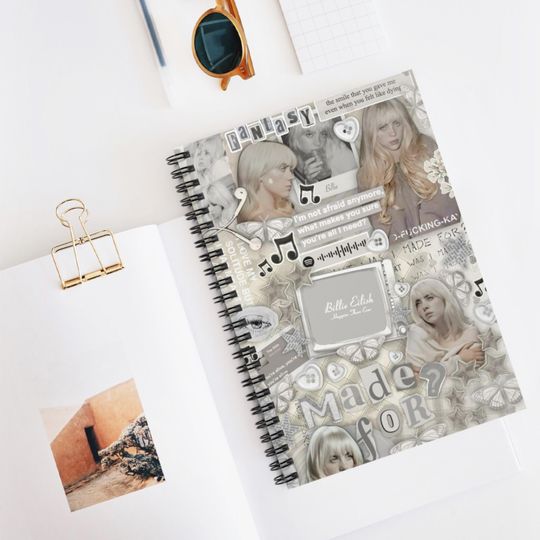 Billie Eilish Spiral Notebook - Ruled Line