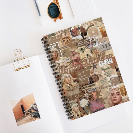 Billie Eilish Spiral Notebook - Ruled Line