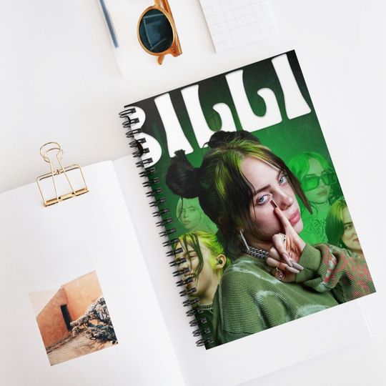 Billie Eilish Spiral Notebook - Ruled Line