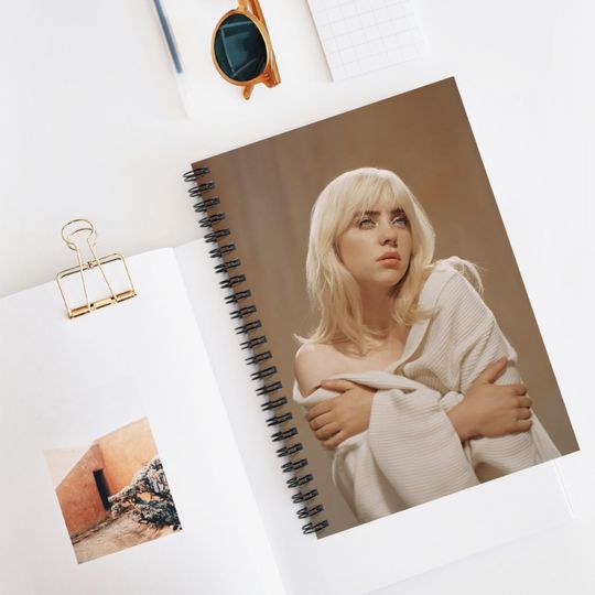 Billie Eilish Spiral Notebook - Ruled Line