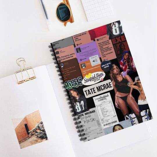 Tate Mcrae Notebook Journal | Tate Mcrae Fan Gift | Tate Mcrae Mug | Think Later Tour | Tate Mcrae Fan | Popstar Retro Merch | Eras Tour