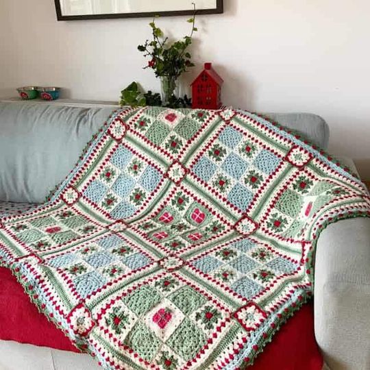 The Noel Nine Patch Blanket Pattern