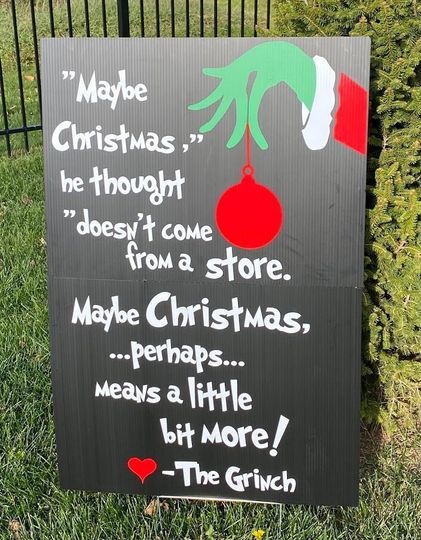 Tall Christmas Decoration Yard Sign