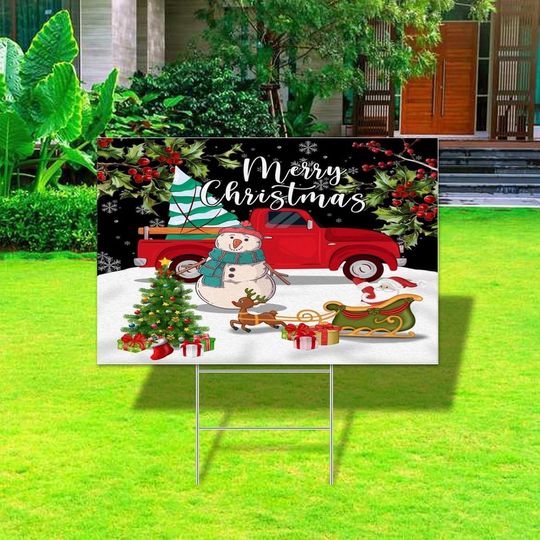 Merry Christmas Yard Sign