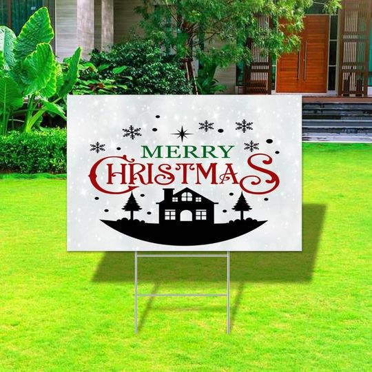 Merry Christmas Yard Signs