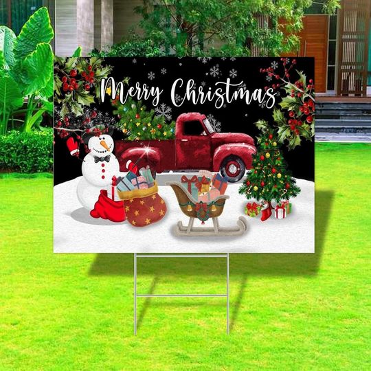 Merry Christmas Yard Signs
