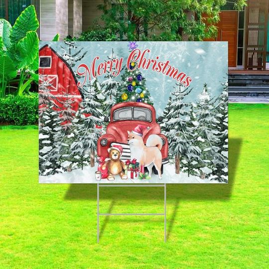 Merry Christmas Yard Sign