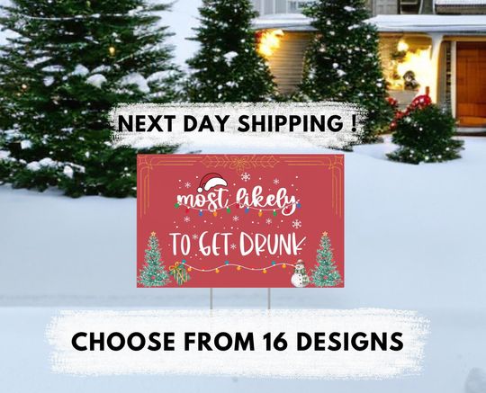 Custom Yard Sign | Made in America - Not China - Christmas Yard Decor, Christmas Yard Card, Christmas Yard Art