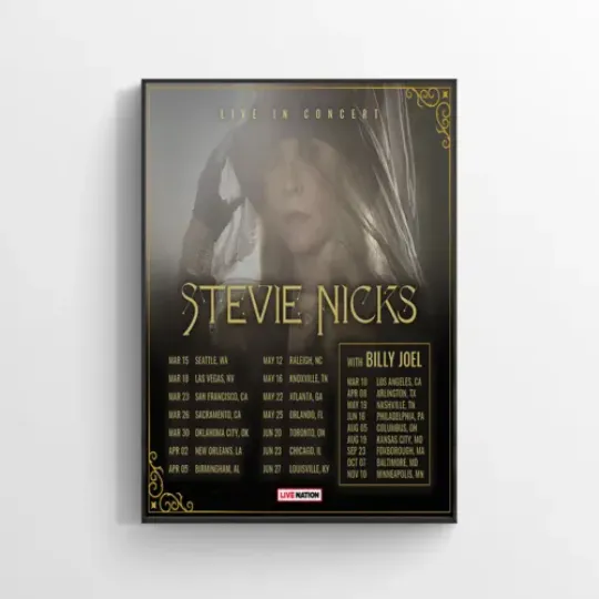 Stevie Nicks Live in Concert North America Tour 2024 Poster